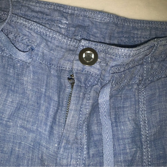 Inc international concepts linen chambray shorts size 10 blue - Picture 6 of 7